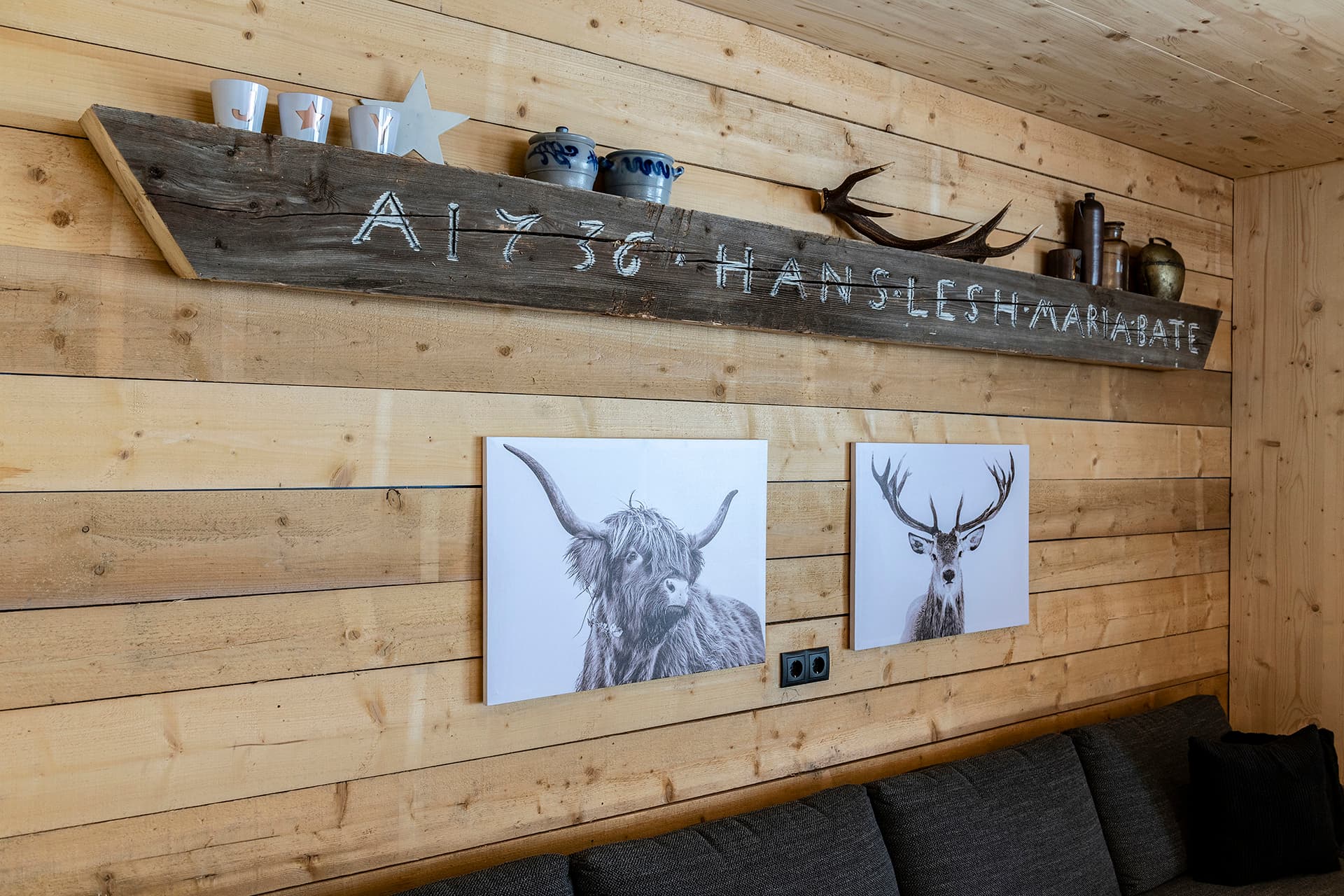 Wohn-, Ess- und Küchenbereich des Valtellina