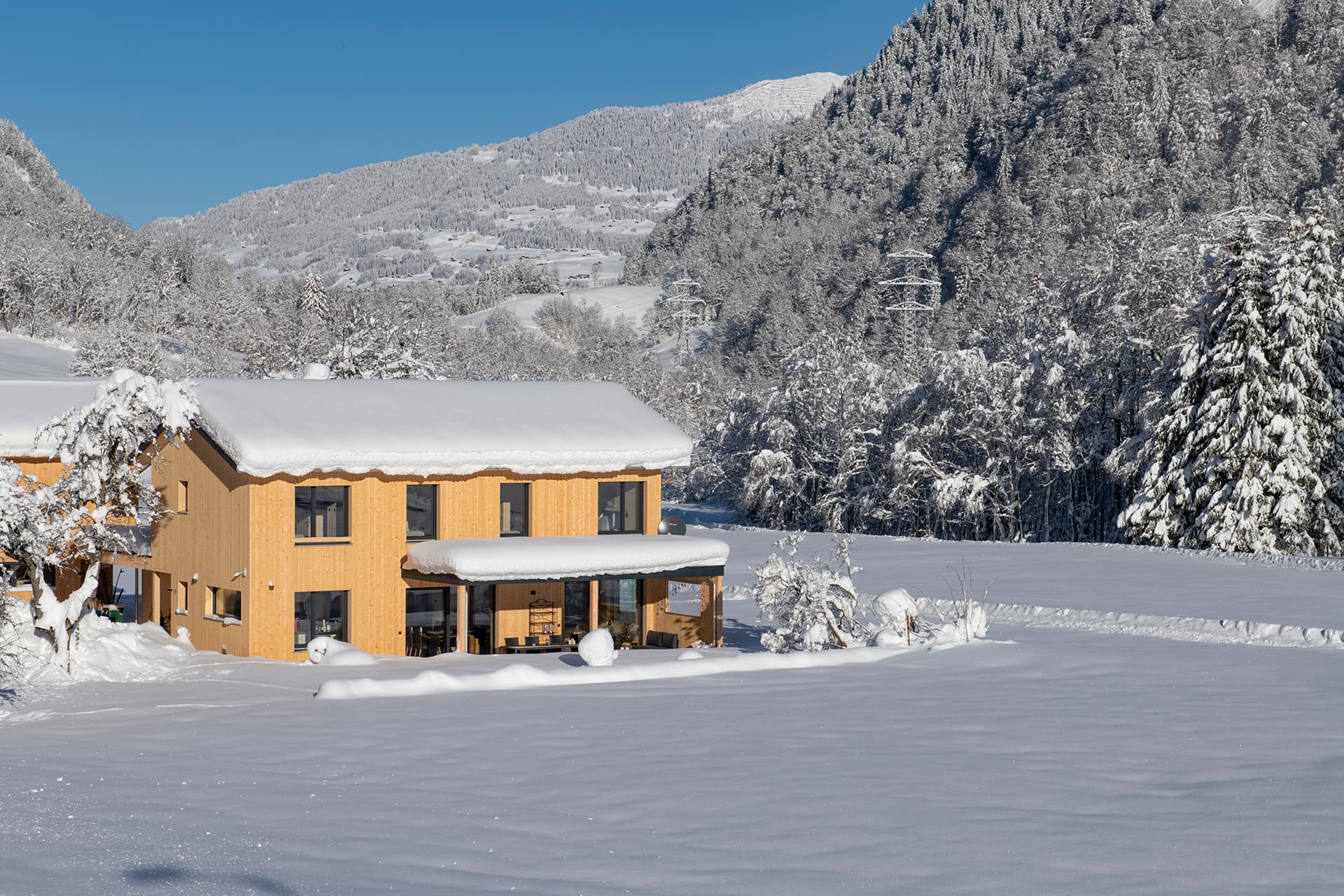 Ferienhaus Valtellina im Winter